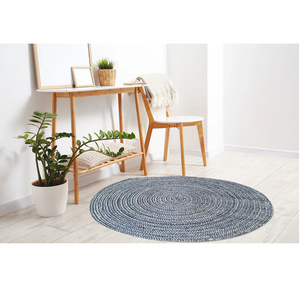 Tapis en jute fait main au design moderne, tapis en fibres naturelles pour les intérieurs contemporains - Product Image 1