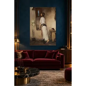 Impression sur toile « Fida Lytras Girl Waiting at the Window » - Product Image 5