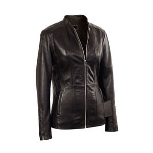 top Quality Women's Genuine Leather <b>Jacket</b> Custom Design Slim Fit <b>Sheepskin</b> Motorcycle Winter <b>jacket</b> - Product Image 2