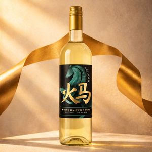 Fire Horse - Vino Semidolce Bianco |   100% Airen 11% ABV 750ml |   Vino Bianco Spagnolo - Product Image 3