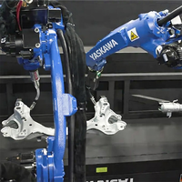 YASKAWA AR1440 6 Eksenli Endüstriyel Robot Ark Kaynak Robot Kolu, Karbon Çelik ve Paslanmaz Çelik Kaynağı için Pozisyonerli