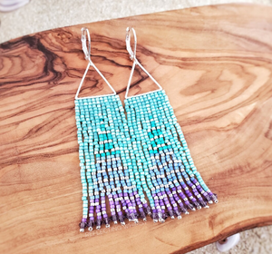 Pendientes Borla Flecos-Dorado-Largo - Product Image 1