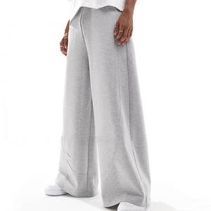 Pantalon de survêtement surdimensionné épais polaire coton éponge respirant pantalon de survêtement à jambes larges poches latérales couleur unie hommes pantalons de survêtement - Product Image 1