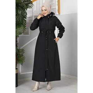 เสื้อคลุมฮิญาบ Eflin มีฮู้ดสีดำ - Product Image 6