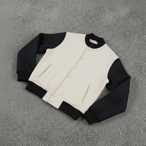 Chaqueta Universitaria Unisex de Primera Calidad en Lana y Cuero, Personalizable, con Cuello Alto, Manga Larga, Hecha a Medida - Product Image 6