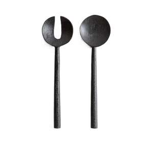 Juego de servidor de ensalada de metal inoxidable pulido para hoteles, restaurantes y cocina casera que sirve ensaladas verdes saludables - Product Image 1