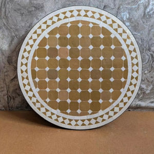 Table d'appoint en mosaïque éblouissante: Art irisé-Table basse bleue-Table d'appoint-Décor de salon-Cadeau - Product Image 1