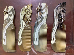 หวีฮอร์น, หวีเขาควาย, หวีนวด, หวีไม้แทน, หวีพลาสติก, หวีทำมือจากธรรมชาติตัดแต่งขนสัตว์จากเวียดนาม - Product Image 4