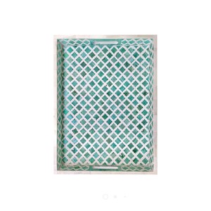 La mejor calidad American Home Decoraciones Unique Blue Indian Bone Stripes Bandejas para servir alimentos Tendencia para uso doméstico - Product Image 5