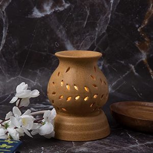 Blanc en céramique fait à la main électrique diffuseur d'arôme bougies cire fond encens huiles essentielles brûleur décor à la maison hôtel ménage - Product Image 1