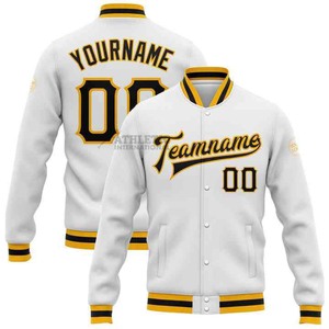 Invierno personalizado OEM Vintage College ropa de hombre lana Letterman Bomber béisbol diseño personalizado Universidad chaqueta de béisbol para hombres - Product Image 5