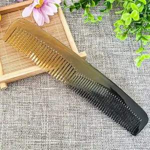 หวีทำมือหวีฮอร์นแฮนด์เมดแบบสั่งทำตามธรรมชาติพร้อมฟันซี่ละเอียดและกว้างหวีเขาควายทำด้วยมือสำหรับจัดแต่งทรงผม - Product Image 4