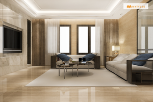 Carreaux PGVT 600x600mm |   Carreaux de sol et de mur en porcelaine vitrifiée polie de luxe - Product Image 3