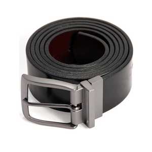 Rustic Brown Design For Outdoor Adventures Leather Belt Minimalist Style With Strong Metal <b>Buckle</b> Leather Belt - Product Image 4