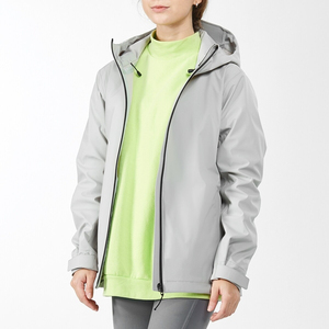 Veste Softshell pour femme, décontractée, en nylon, respirante, imperméable, coupe-vent, fermeture éclair, capuche réglable, doublure en polaire - Product Image 4