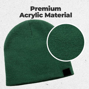 Bonnet à revers pour homme en matériau durable, prix de gros, logo/couleurs personnalisés, bonnet à revers jacquard anti-rides de qualité supérieure - Product Image 4