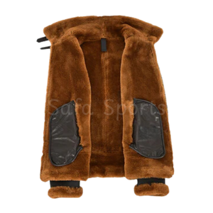 Abrigo de piel de talla grande para hombre Nuevo estilo clásico Parka Chaqueta de cuero de piel de oveja de moda de invierno Wamrth - Product Image 5