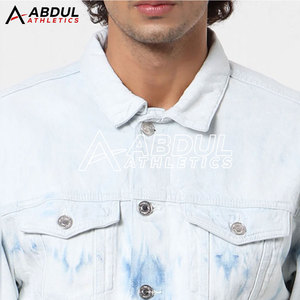 Fabrication en usine, nouvelle arrivée, veste en jean pour homme à manches longues, vente en gros personnalisée, veste d'hiver pour homme - Product Image 6