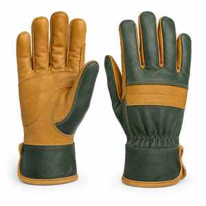 Gants en cuir souple, design antidérapant, poignet renforcé, sans latex, mouvement facile, manipulation confortable, protection fiable, usage général - Product Image 5