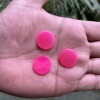 Calcedoine rose vif, taille brillante ronde sur deux faces, pierre précieuse polie, qualité supérieure, pour la fabrication de bijoux DIY, tailles personnalisées