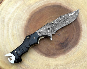 Stainless Steel <b>Pocket</b> <b>Knife</b> Handmade Outdoor Folding <b>EDC</b> <b>Utility</b> <b>Knives</b> Other Handle Serrated Edge 3-Year Warranty Industrial - Product Image 6