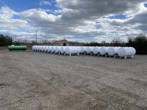 Stockage de gaz efficace Réservoir de stockage de gaz propane horizontal de 1000 gallons Pompe en acier au carbone d'occasion à vendre - Product Image 5