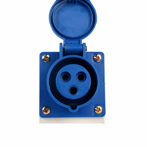 Hot Sale Stationary Industrial Socket 3 Pin 32A IP44 2P+PE ABS Plastic Electrical Socket 220-250V <b>Switching</b> Industrial <b>Plug</b> - Product Image 1