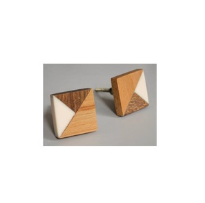 Bouton de tiroir en bois et résine minimaliste pour bouton de commode à la maison meilleur prix taille personnalisée pour bouton de tiroir de cuisine à la maison Style supérieur - Product Image 4
