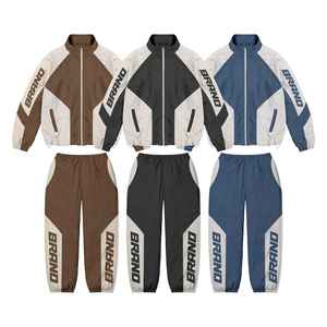 ชุดวอร์มสองชิ้นสำหรับผู้ชายชุดวอร์มซิปรูดซิปทำจากไนลอน - Product Image 5