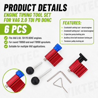 Kit de 6 outils de calage moteur pour VAG VW Audi Skoda Seat 1.2 1.4 1.6 1.9 2.0 TDI PD CR Diesel, pour vilebrequin et pompe d'injection