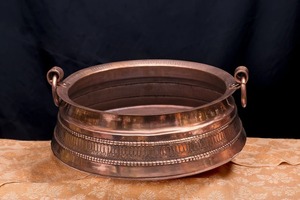 Cuenco de pedicura de Spa de cobre redondo elegante profesional diseño de lujo moderno ecológico para uso doméstico de salón Spa - Product Image 2