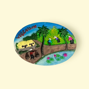Figuritas magnéticas de resina en forma de Vietnam de alta calidad, buen precio para socios de distribución de regalos - Product Image 1