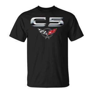 T-shirt Promozionale con Emblema Auto d'Epoca Classica 1997-2004 C5 Muscle Car e Design Iconico - Product Image 1