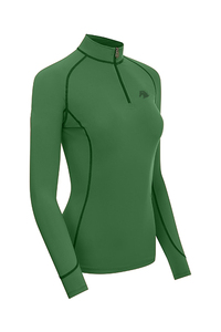 Chemise d'équitation sans couture vert forêt pour femmes/filles, dernière tendance, extensible dans 4 directions, respirante, absorbant la transpiration, logo personnalisé OEM, équitation - Product Image 4