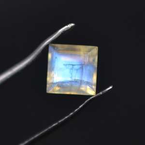 Limited Stock <b>Rainbow</b> Moonstone Faceted Loose Gemstone Square Cut Cabochon Calibrated Size Natural for Jewelry Making - Product Image 2