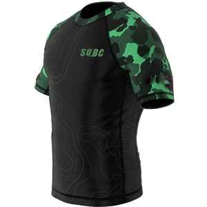 OEM Camo Rashguard Best Design Short Sleeve Black <b>Rash</b> <b>Guard</b> MMA <b>Rash</b> <b>Guard</b> & Training Wear For <b>Men</b> - Product Image 5