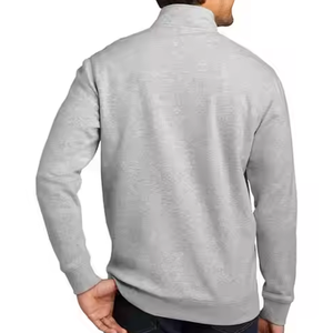Sweat-shirt d'hiver à manches longues avec logo personnalisable pour hommes, pull d'automne à col montant, impression numérique, technique de teinture unie - Product Image 4