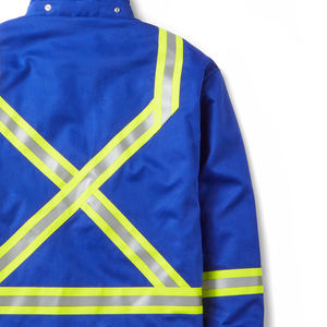 Disponible en stock Chaquetas reflectoras de trabajo Seguridad de invierno Chaquetas reflectantes de seguridad vial Paños de trabajo de construcción industrial - Product Image 6