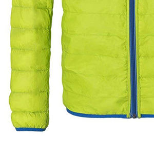 Veste longue matelassée pour homme 100 % polyester à prix raisonnable, manteau d'hiver chaud et décontracté avec capuche et logo frontal en toile - Product Image 5