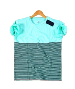 Camiseta de cuello de punto de algodón 100% de calidad superior para hombre, camisetas coloridas informales de media manga personalizadas, gran venta a bajo precio - Product Image 2