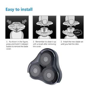 Cabezal de Repuesto de Triple Cuchilla para Afeitadora Eléctrica Recargable e Impermeable para Afeitar la Cara, el Cuerpo y la Zona del Bikini - Product Image 3