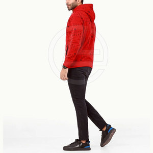 Sudadera con capucha sólida con forro de contraste Elegante bolsillo frontal Tejido polar Transpirable y secado rápido Calor de invierno para hombres - Product Image 6
