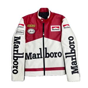 Chaqueta de Satén de Algodón para Carreras F1 de Gran Venta, Diseño Clásico Impermeable con Bordado a Mano Personalizado y Cierre de Cremallera para Exteriores - Product Image 1