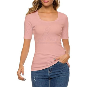 Derniers modèles de t-shirts Slim Fit à séchage rapide T-shirts Slim Fit de qualité supérieure en vrac T-shirts Slim Fit pour femmes - Product Image 2