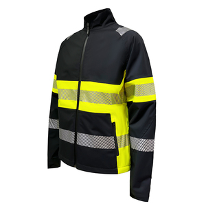 Chaquetas de alta visibilidad de poliéster 100% de alta calidad, ropa de trabajo reflectante resistente al fuego para uso en exteriores, seguridad vial - Product Image 1