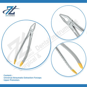 Premolares superiores Fórceps de extracción atraumáticos universales Fabricante de instrumentos quirúrgicos dentales estándar de calidad alemana Pakistán - Product Image 4