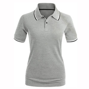 Camisetas de polo para mujer con logotipo personalizado Camiseta de polo de golf blanca en blanco con estilo delgado para adultos Colores personalizados Chica deportiva de alta calidad - Product Image 5
