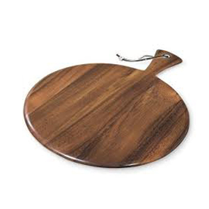 Planche de service à fromage en bois de manguier avec poignée en métal Accessoires de cuisine, planche à découper en bambou - Product Image 4