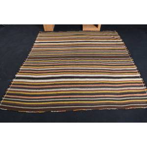 Clásico étnico marrón naranja 6,2X5,8 pies Patchwork alfombra turca lana viscosa Material látex para sala de estar pasillo rectángulo - Product Image 3