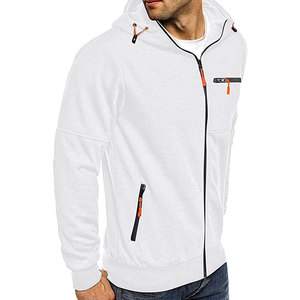 Sweat à capuche zippé pour homme, streetwear, fermeture éclair intégrale, en molleton de coton, tissu lourd et doux, pour la fabrication à l'exportation, marque privée, OEM - Product Image 3